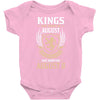 Kings Are Born In August But The Real Kings Are Born On August 8 Baby Onesie