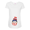 4th of July Peeking Baby Inside Egg Maternity Scoop Neck T-shirt