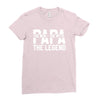 PAPA The Man The Myth The Legend T-Shirt Ladies Fitted T-Shirt