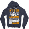 My Son Is Super Awesome His Momma Zipper Hoodie