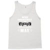 never underestimate an old man who was born in may Tank Top