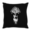 nature guitar white tree music banksy art Throw Pillow