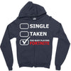 too busy playing fortnite White Logo Zipper Hoodie