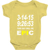 pi day 2015 pie math Baby Onesie