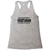 vegetarian ask yourself why not vegan food foodie tofu geek tee shirt Racerback Tank