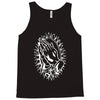 praying hands cross mary rock band baseball jersey Tank Top