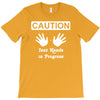 caution! jazz handsfunny jazz dance comic boogie camp trumpet T-Shirt