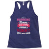 running mommy white Racerback Tank