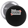 blessed grandma with flower white color Pin-back button