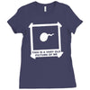 this is an old picture of me funny Ladies Fitted T-Shirt