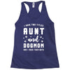 i have two titles aunt and dogmom and i rock them both Racerback Tank
