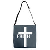 faith cross w Adjustable Strap Totes