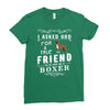true friend (boxer) Ladies Fitted T-Shirt