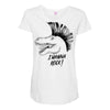 i wanna rock! Maternity Scoop Neck T-shirt