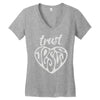 trust jesus Women's V-Neck T-Shirt