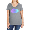 rainbow Ladies Curvy T-Shirt