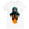 space skull Ladies Fitted T-Shirt