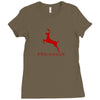 #reindeer Ladies Fitted T-Shirt
