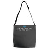 i'm only here for the wifi internet   coffee cafe web geeky tech guy t Adjustable Strap Totes