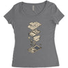 gameboy breakdown Women's Triblend Scoop T-shirt
