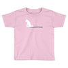 unicorn scooting on the floor Toddler T-shirt