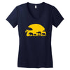 walker across Women's V-Neck T-Shirt