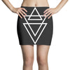 triangle printed Mini Skirts