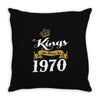 kings are born in 1970 Throw Pillow