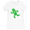 cactuar final fantasy Ladies Fitted T-Shirt
