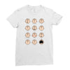 charlie moticons Ladies Fitted T-Shirt