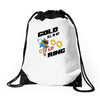 gold all in my ring Drawstring Bags