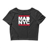 mad nyc new york city run fashion baseball jersey Crop Top