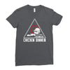 battle ground chicken dinner Ladies Fitted T-Shirt