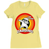 Dabbing Bunny Easter Ladies Fitted T-Shirt