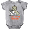 This Girl Loves Yorkshire Terriers Baby Onesie