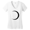 black moon Women's V-Neck T-Shirt