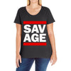 Martinez Twins savage Ladies Curvy T-Shirt