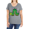 funny animal Ladies Curvy T-Shirt