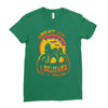 great pumpkin believer halloween Ladies Fitted T-Shirt