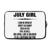 Super July Girl Laptop sleeve