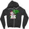 heapy new year funny santa claus christmas Zipper Hoodie