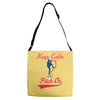 keep calm and pitch on Adjustable Strap Totes