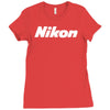 nikon camera Ladies Fitted T-Shirt