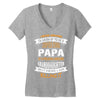 Super Cool Papa Of A Freaking Awesome Granddaughter Women's V-Neck T-Shirt