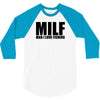 milf man i love fishing t shirt funny outdoors clever humor tee fisher 3/4 Sleeve Shirt