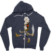 pirate ninja zombie w i p Zipper Hoodie