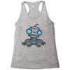 sad robot Racerback Tank
