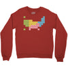 periodic table of america Crewneck Sweatshirt
