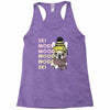 ski mood french bulldog Racerback Tank