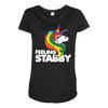 feeling stabby Maternity Scoop Neck T-shirt